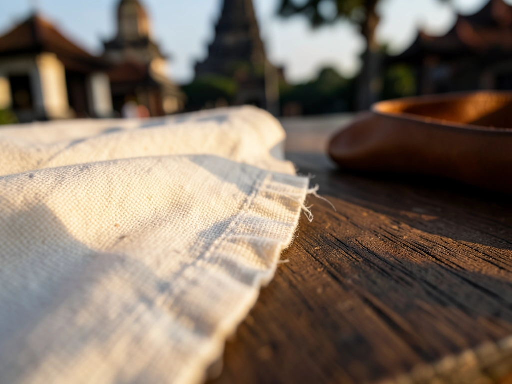 Linen weave detail